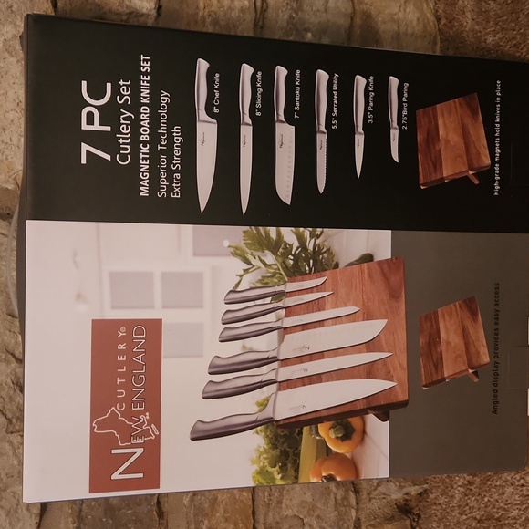 6pc Cutlery Set with Magnetic Board - Picture 5 of 8